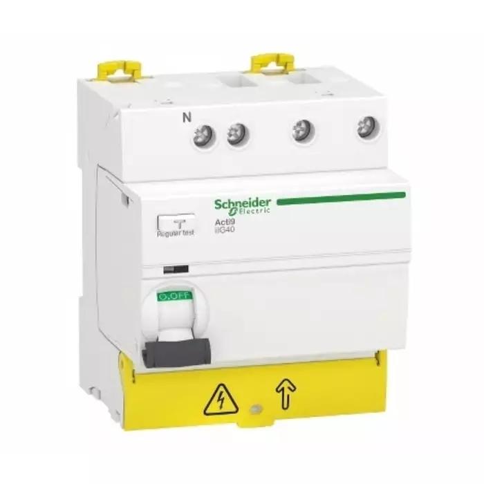 Schneider Electric DIN Rail Mount Type AC 3P+N Pole Acti9 Range 63 A RCCB, A9R67763