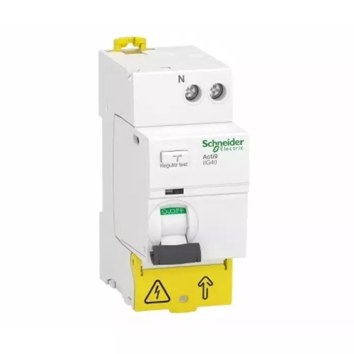 Schneider Electric DIN Rail Mount Type AC 1P+N Pole Acti9 Range 63 A RCCB, A9R77663