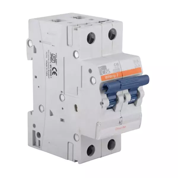 C&S Electric WiNtrip2 RCCB with Over-Current Protection SPN 2 Module 30 mA 10 kA Breaking Capacity, CSRCBOSPNC20A30-10KA
