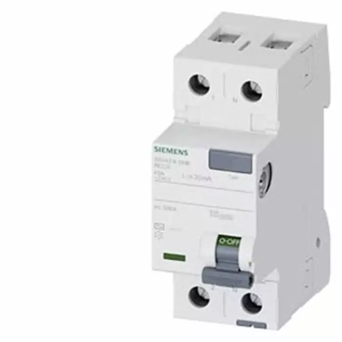 Siemens 5SV43 RCCB, 40A, 2 Pole, 30mA, Type AC, 230V, 5SV4314-0MB