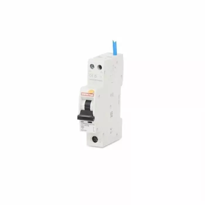 Contactum RCBO 25A Current Rating 1P Poles 30mA Trip Sensitivity Type B CCPBR Range, CCPBR0625AB