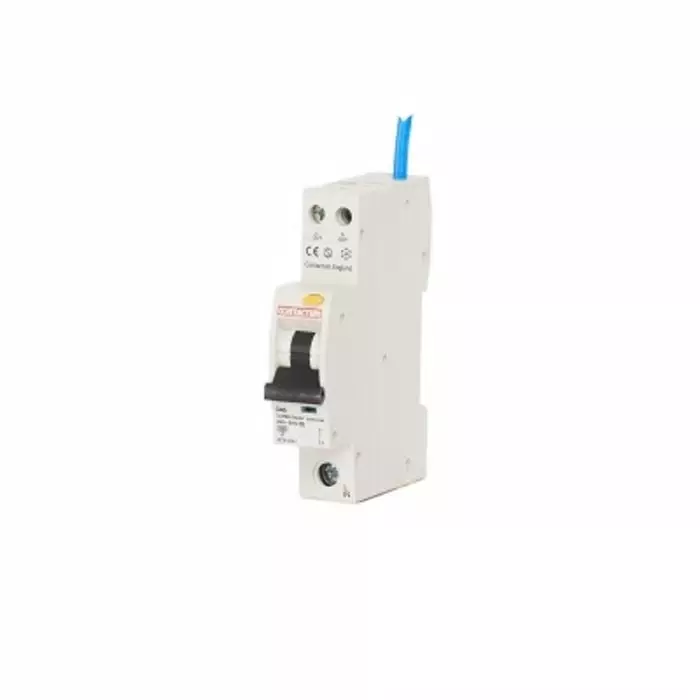 Contactum RCBO 40A Current Rating 1P Poles 30mA Trip Sensitivity Type C CCPBR Range, CCPBR1040AC