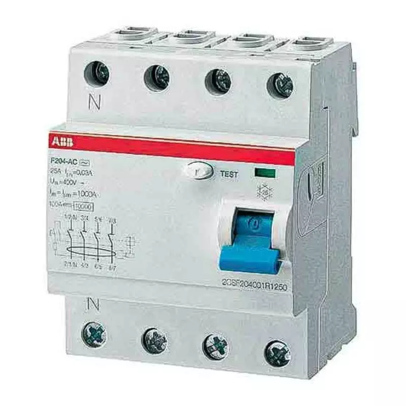 ABB RCCB, 40A, 4 Pole, 2CSF204023R1400