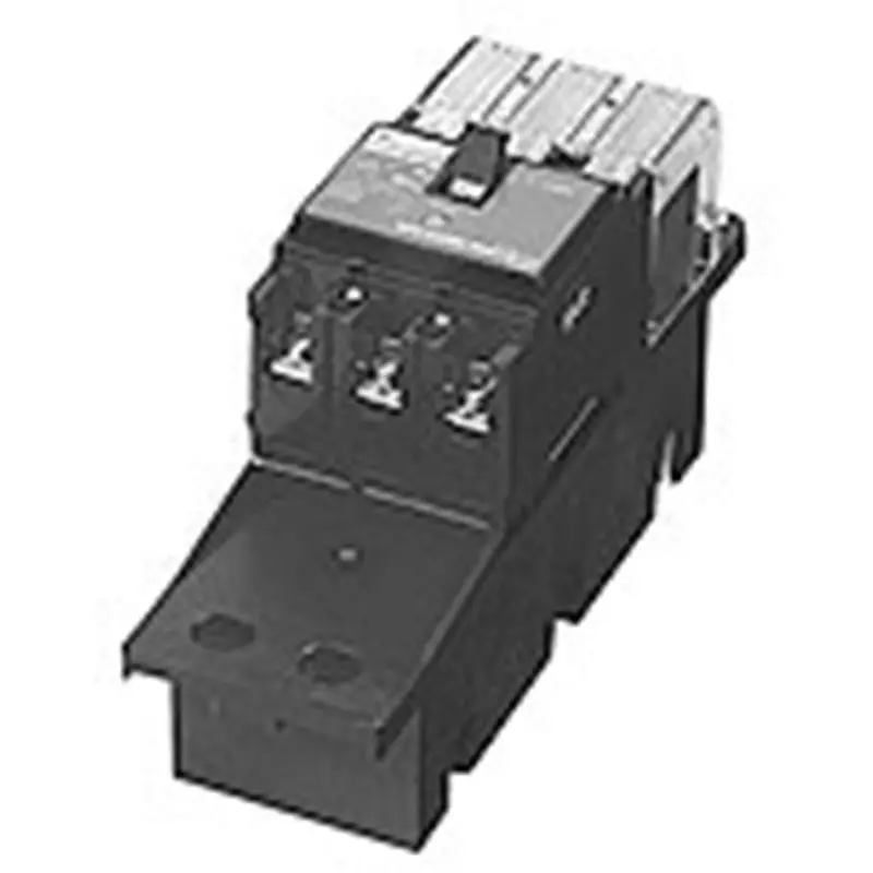 NITTO KOGYO Circuit Breaker with Plug-in Unit 3-Pole, NE53MPH3P2.6A