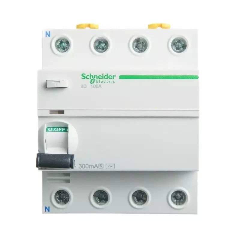 Schneider Electric DIN Rail Mount Type AC 4 Pole Acti9 Range 100 A RCCB, A9R15491