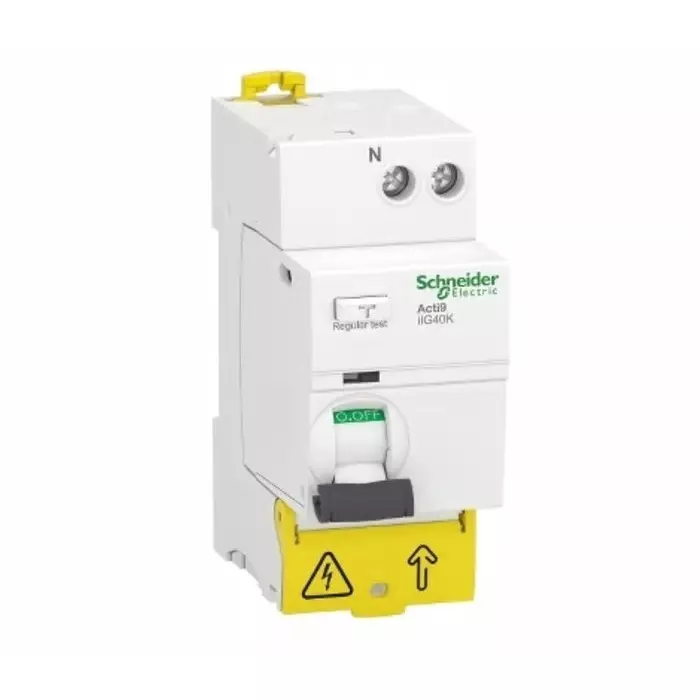 Schneider Electric DIN Rail Mount Type AC 1P+N Pole Acti9 Range 25 A RCCB, A9R69625