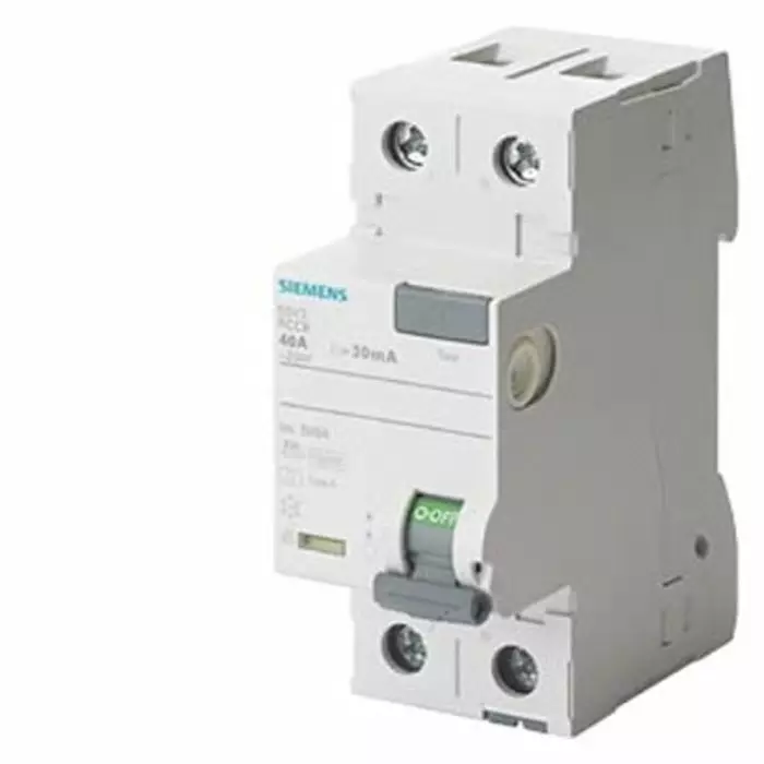 Siemens 5SV33 RCCB, 63A, 2 Pole, 30mA, Type A, 125V, 5SV3316-6KK13