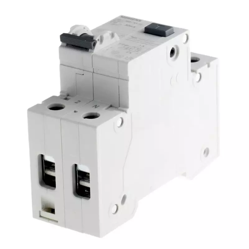 Siemens RCBO, 10A Current Rating, 1P+N Poles, 30mA Trip Sensitivity, Type C, Sentron Range, 5SU1356-7KK10