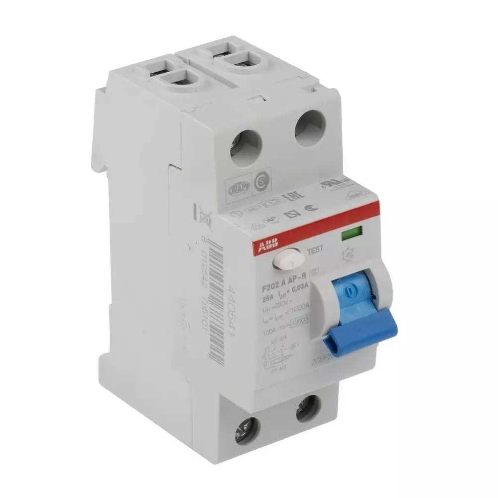 abb-f200-rccb-25a-2-pole-30ma-type-a-230400-v-ac-2csf202401r1250f202