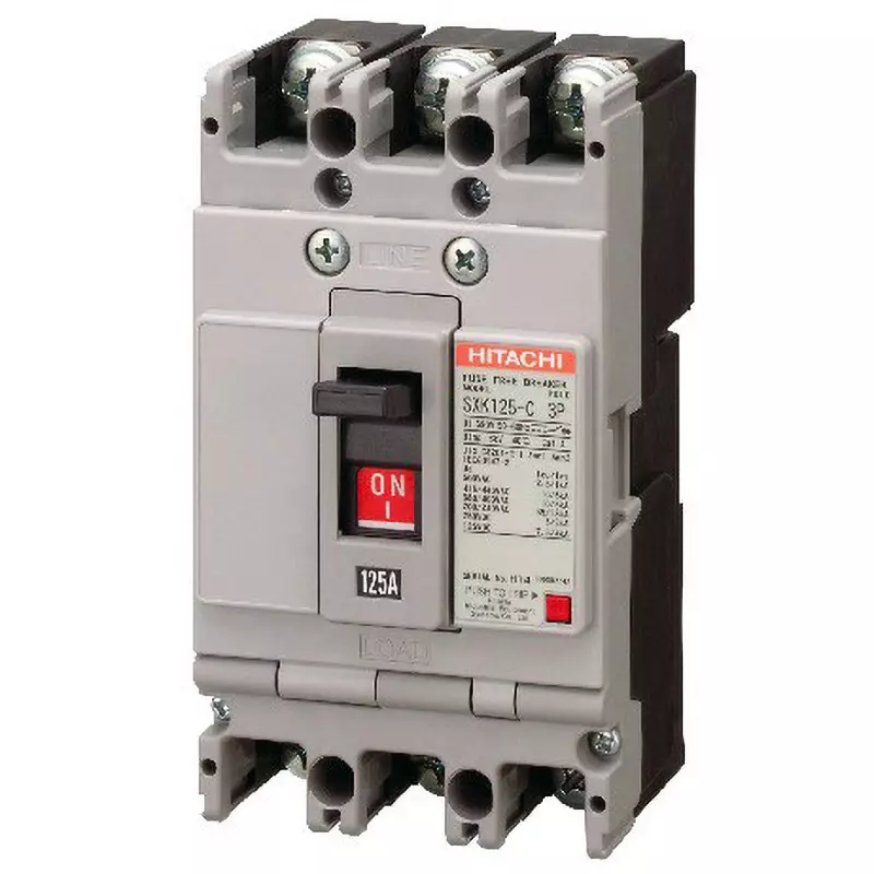 Hitachi Fuse-Free Circuit Breaker 60 Amp Rated Current 3P, SXK125-C