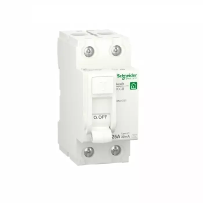 Schneider Electric DIN Rail Mount Type AC 2 Pole Resi9 Range 25 A RCCB, R9R21225