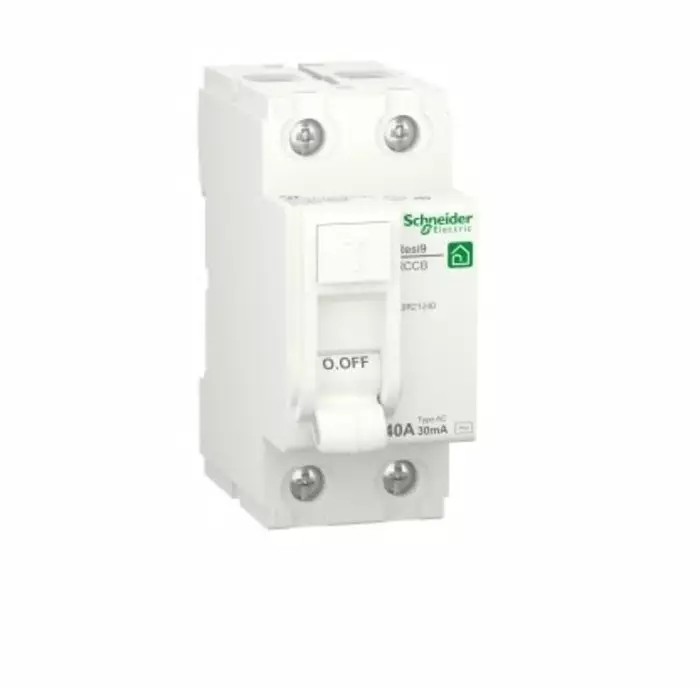 Schneider Electric DIN Rail Mount Type AC 2 Pole Resi9 Range 40 A RCCB, R9R21240
