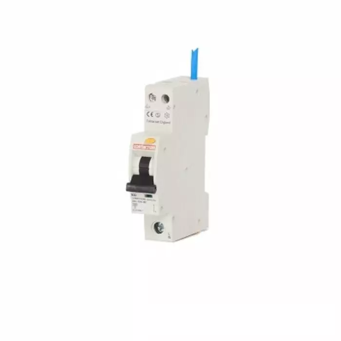 Contactum RCBO 32A Current Rating 1P Poles 30mA Trip Sensitivity Type B CCPBR Range, CCPBR1032AB