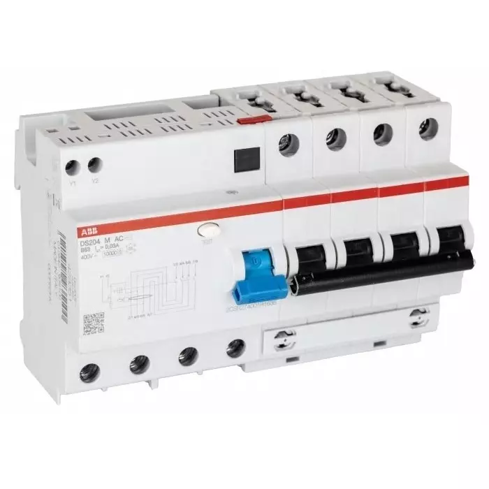ABB RCBO, 63A Current Rating, 4P Poles, Type B, 2CSR274001R1635
