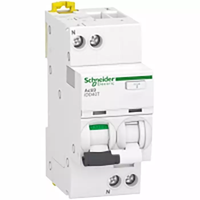 Schneider Electric DIN Rail Mount Type C 1P+N Pole Acti9 Range 10 A RCBO, A9DA6610