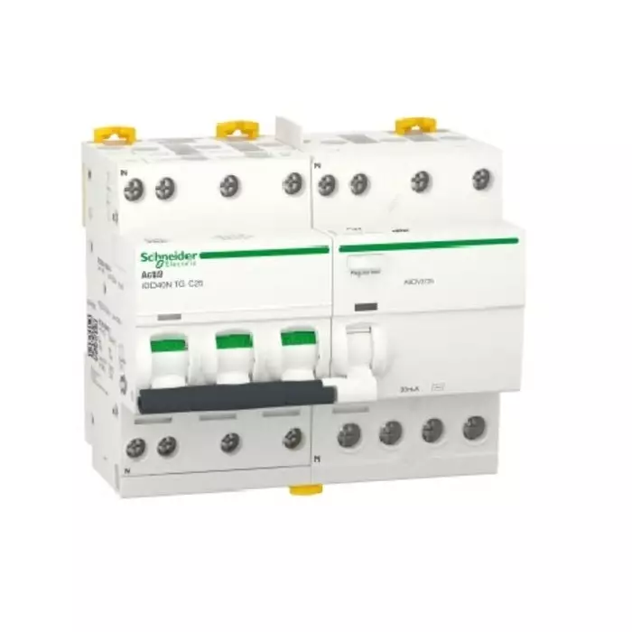 Schneider Electric Type C 3P+N Pole Acti9 Range 32 A RCBO, A9DV3732