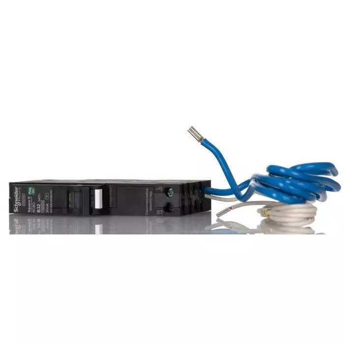 Schneider Electric Plug-On Mount Type B 1 Pole Square D Range 32 A RCBO, QO132B10RCBO30F