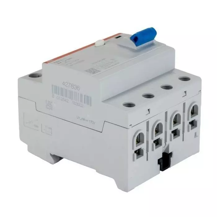 ABB F200 RCCB, 63A, 4 Pole, 30mA, Type A, 230 V AC, 2CSF204101R1630