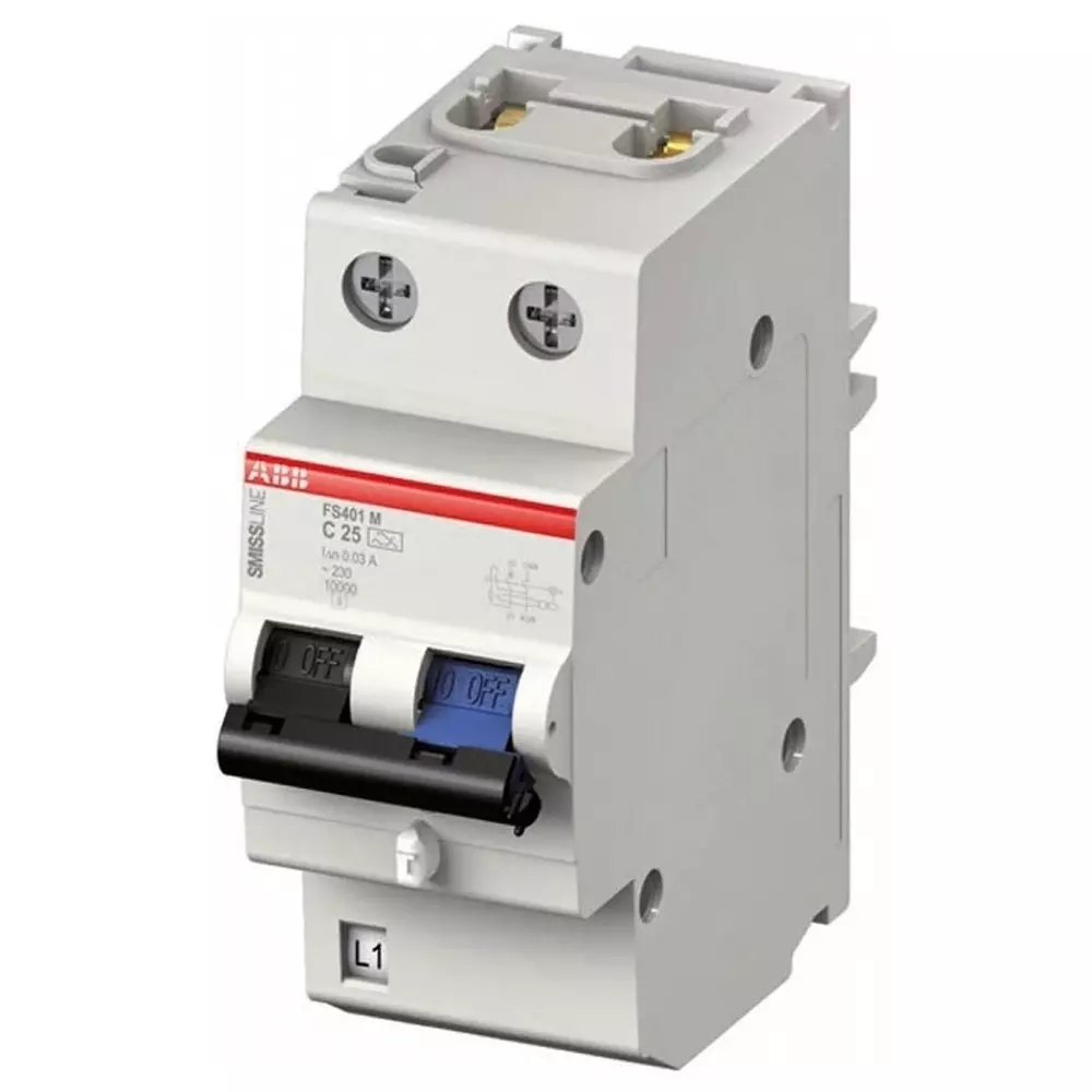 ABB FS401 RCCB, 16A, 1+N Pole, 30mA, Type C, 2CCL562110E0165