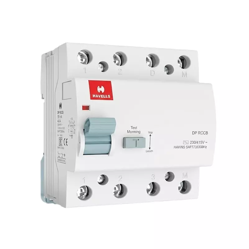 Havells 32 A Residual Current Circuit Breakers Four Pole AC Voltage and 30 mA Residual Current, DHRACMFF030032