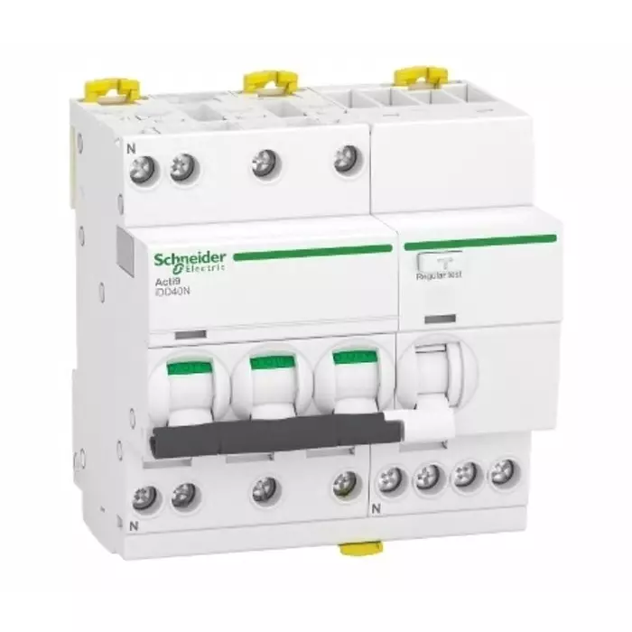 Schneider Electric Type C 3P+N Pole Acti9 Range 25 A RCBO, A9DB3725