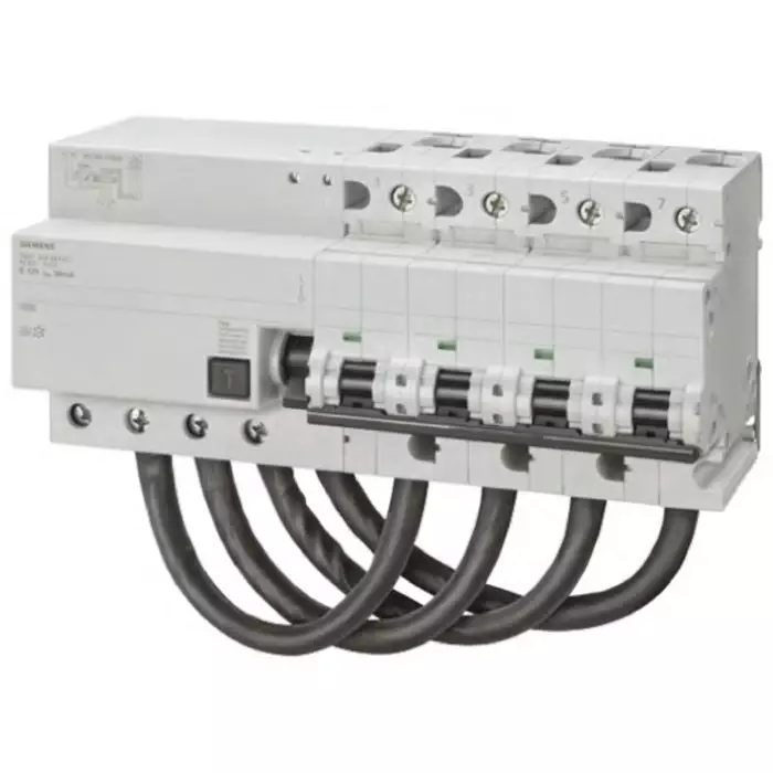 Siemens RCBO, 100A Current Rating, 4P Poles, 30mA Trip Sensitivity, Sentron Range, 5SU1374-8AK81