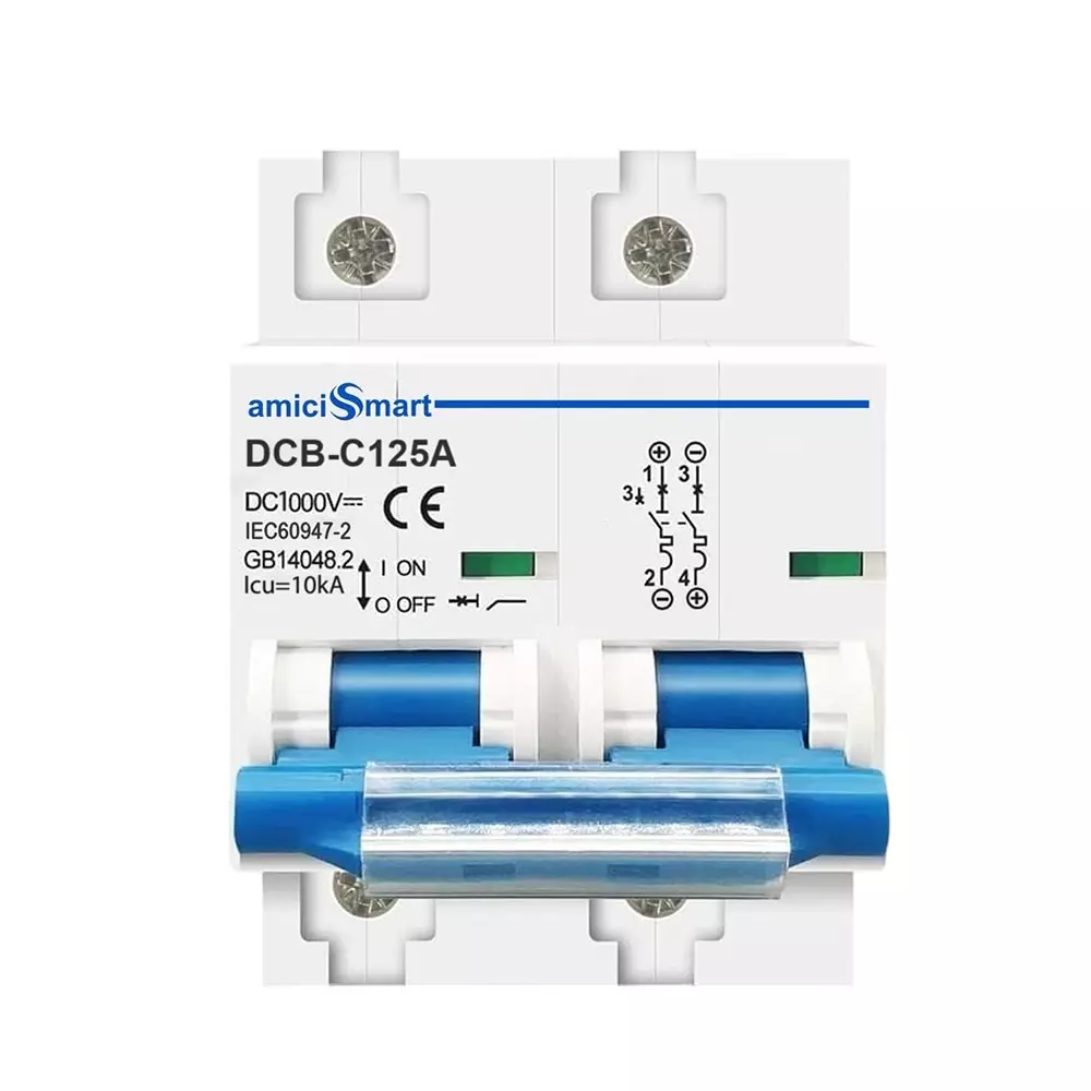 amiciSmart Standard Residual Current Circuit Breaker 125 Amp 1000 V DC