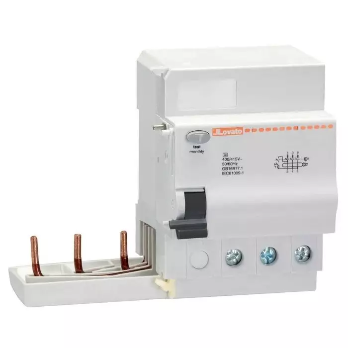Lovato P1RA RCCB, 63A, 3 Pole, 30mA, Type A, 230 V AC, 400 V AC, P1RA3P63A030