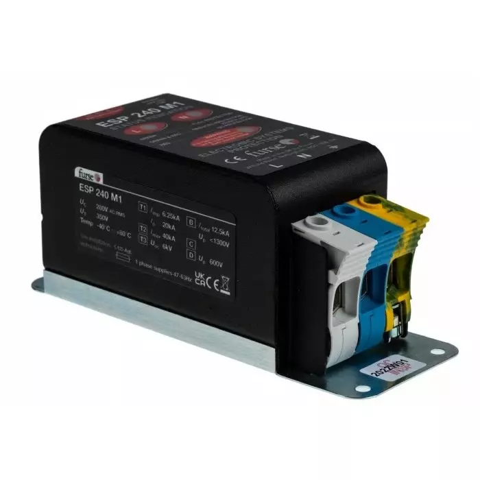 WJ Furse ESP M1 Surge Suppressor Unit 280 V Maximum Voltage Rating 6.25 kA Maximum Surge Current Mains Surge Protector, 7TCA085460R0089ESP 240M1
