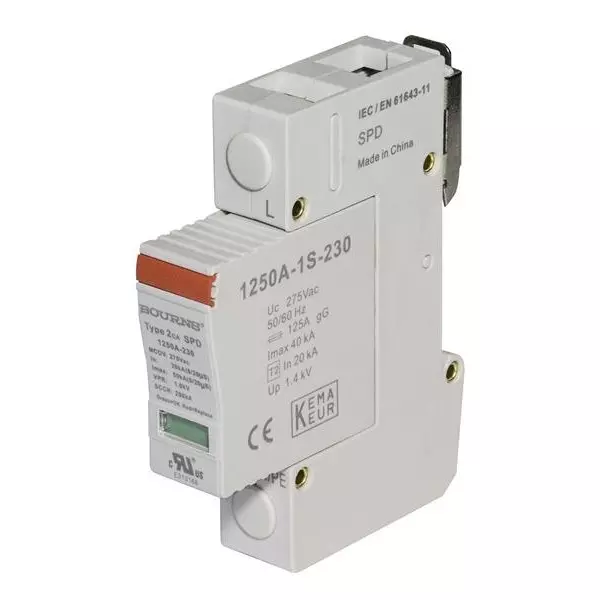 Bourns Industrial Surge Protector DIN Rail 420 V Voltage Rating, 1250A-1S-400