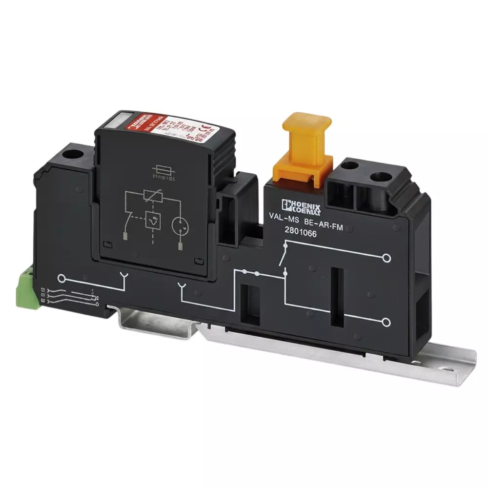 Phoenix Contact Industrial Surge Protector DIN Rail 76 A 60 VDC, 2801488