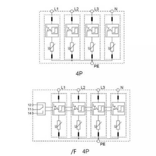 chint-nxu-ii-low-voltage-surge-arrester-without-auxiliary-contact-4-pole-440-v-252478