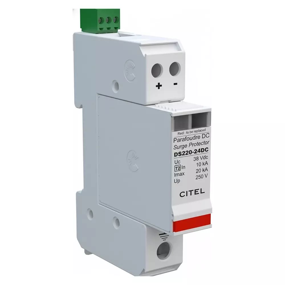 CITEL Industrial Surge Protector DIN Rail 20 kA 24 VDC, DS220S-24DC