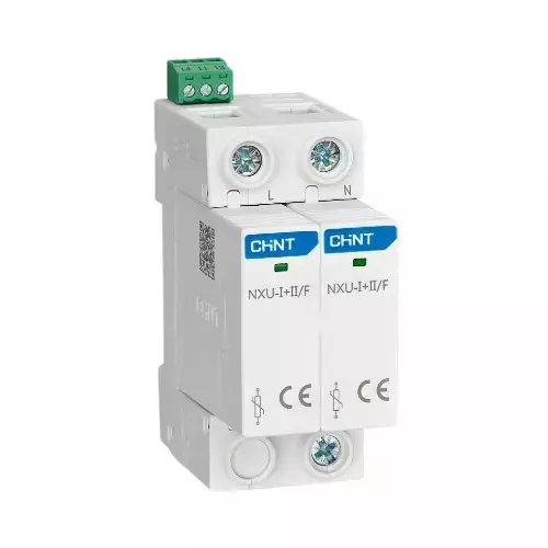 Chint NXU I + II Low-Voltage Surge Arrester with Auxiliary Contact 1 Pole+N, 308610