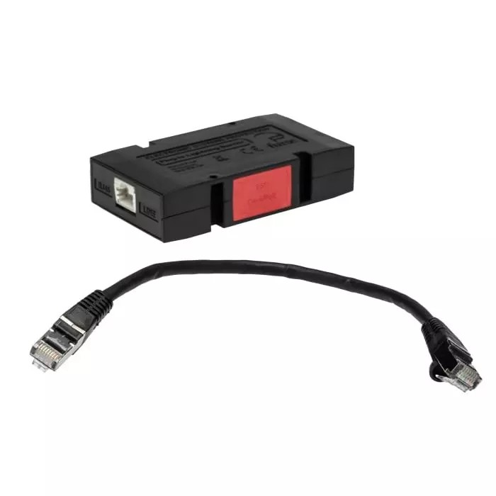 WJ Furse ESP Cat-6 Surge Suppressor Unit 58 V Maximum Voltage Rating 1 kA Maximum Surge Current Cat-6 PoE Surge, 7TCA085400R0024ESP CAT-6/POE