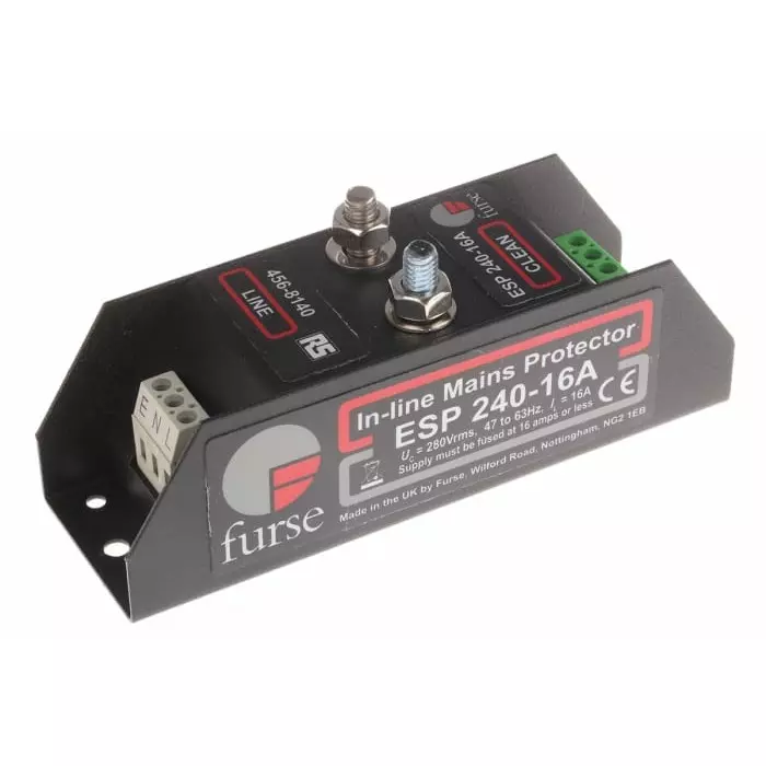 WJ Furse ESP 240 Surge Suppressor Unit 280 V Maximum Voltage Rating 10 kA Maximum Surge Current Low Current Mains, 7TCA085460R0080ESP 240-16A