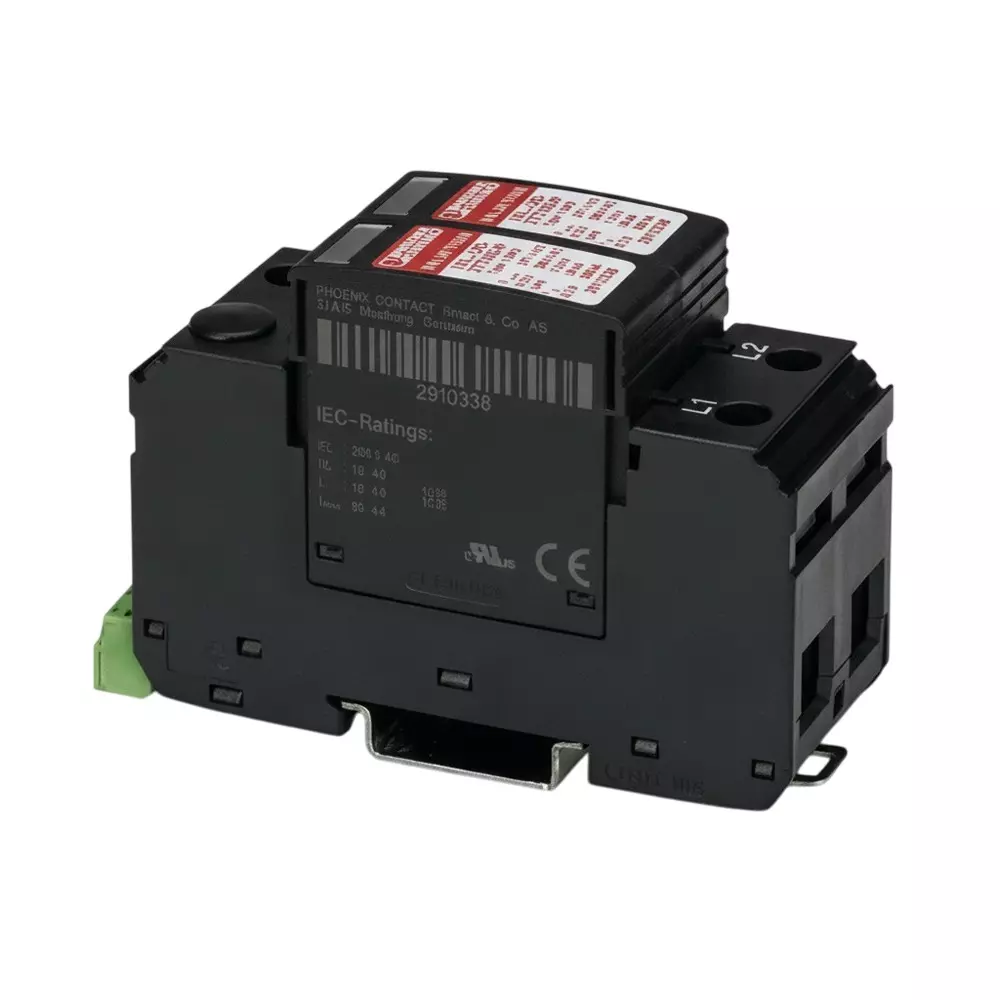 Phoenix Contact Industrial Surge Protector DIN Rail 80 A 120 VAC, 240 VAC, 2910351
