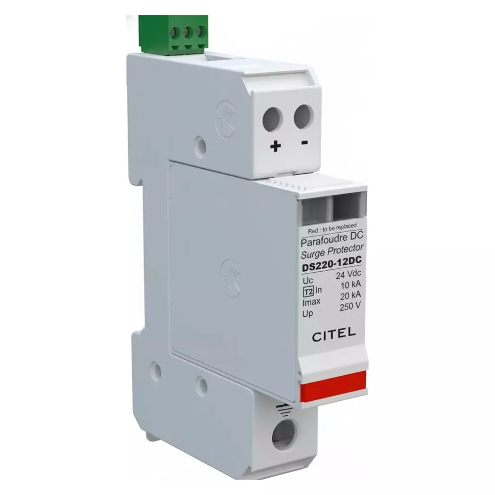 CITEL Industrial Surge Protector DIN Rail 20 kA 12 VDC, DS220S-12DC
