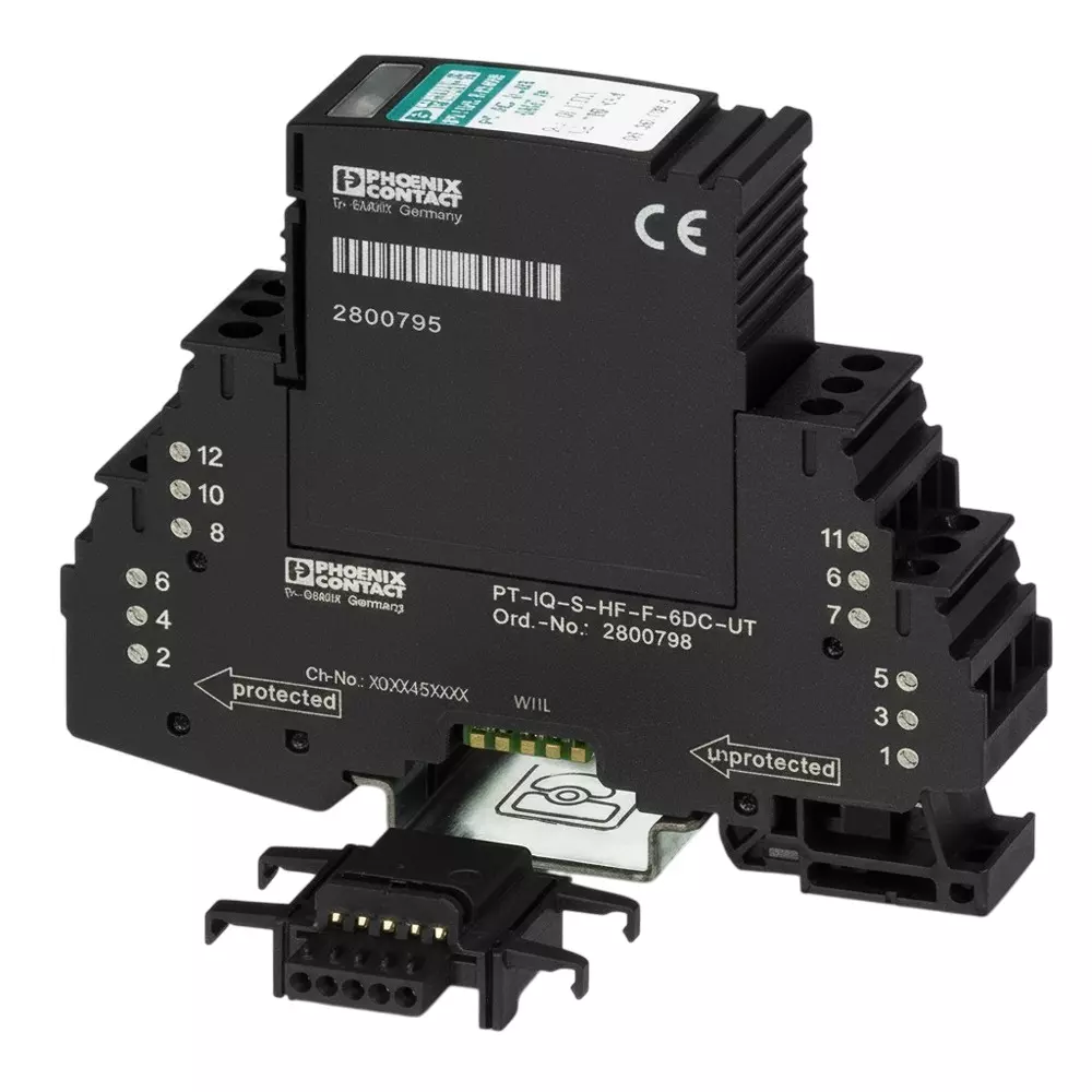 Phoenix Contact Industrial Surge Protector DIN Rail 1 A 24 VDC, 2801255