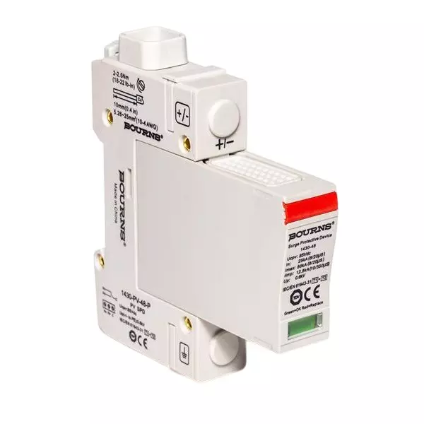 Bourns Industrial Surge Protector DIN Rail 80 kA 48 VDC, 1430-PV-48-P