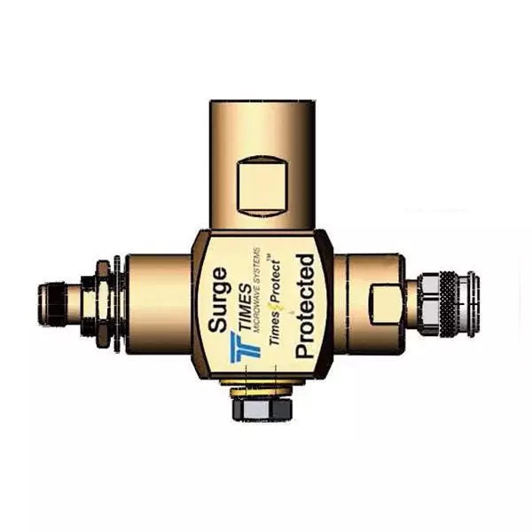 Amphenol Times Microwave Systems Connectorized Surge Protector Inline 50 kA 100 V, LP-STRH-DFF