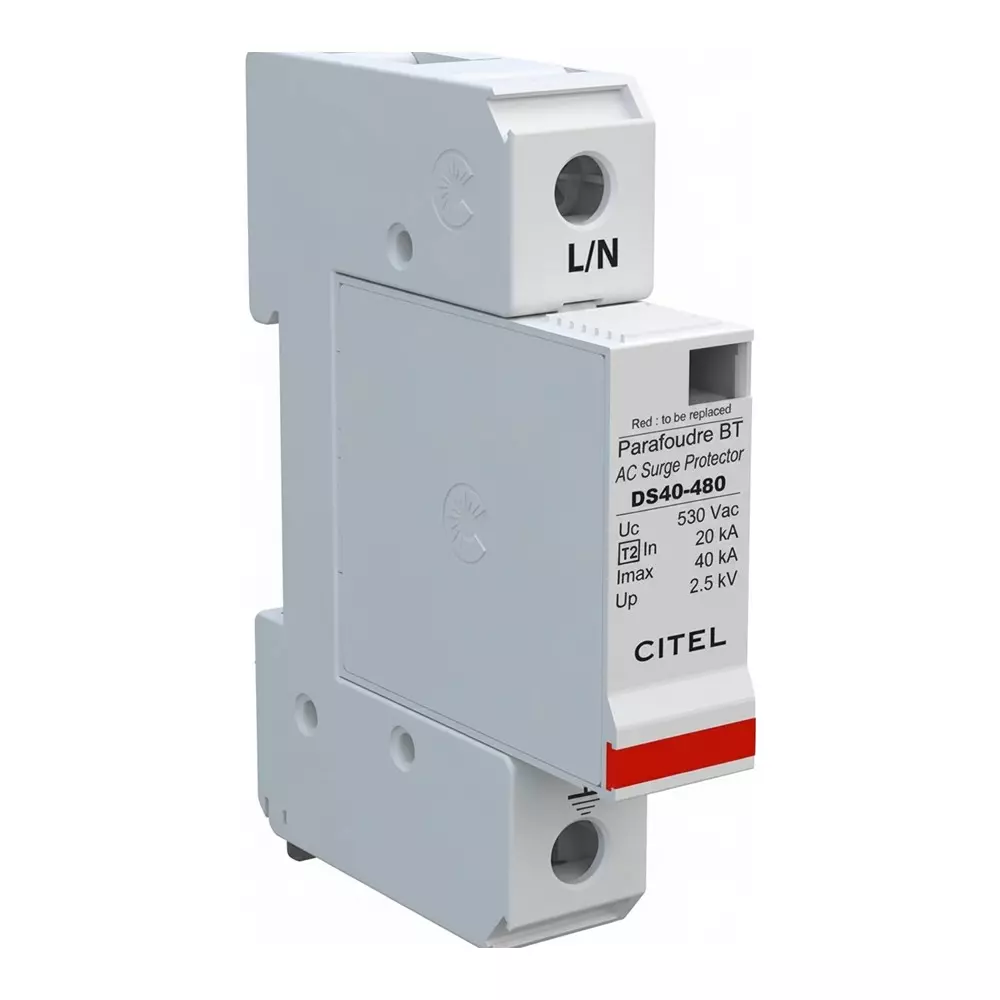 CITEL Industrial Surge Protector DIN Rail 40 kA 480 VAC, DS41S-480