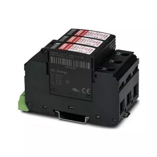 Phoenix Contact Industrial Surge Protector DIN Rail 1 A 240 VAC, 480 VAC, 2910366