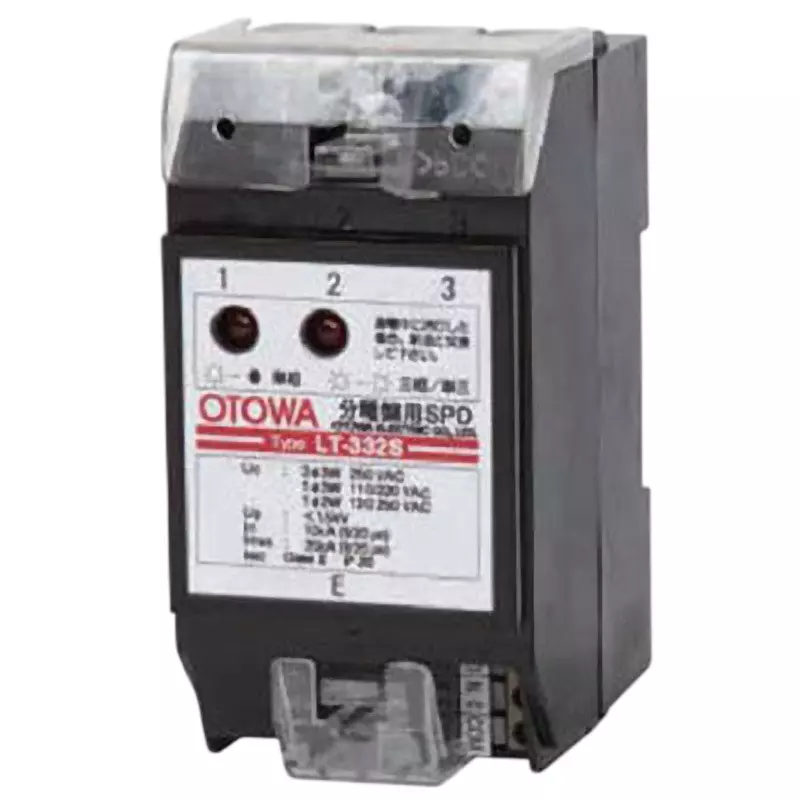 Otowa Electric SPD Standard Type IP20 Protection Class -25 to 70℃ Operating Temperature Range, LT-334Z