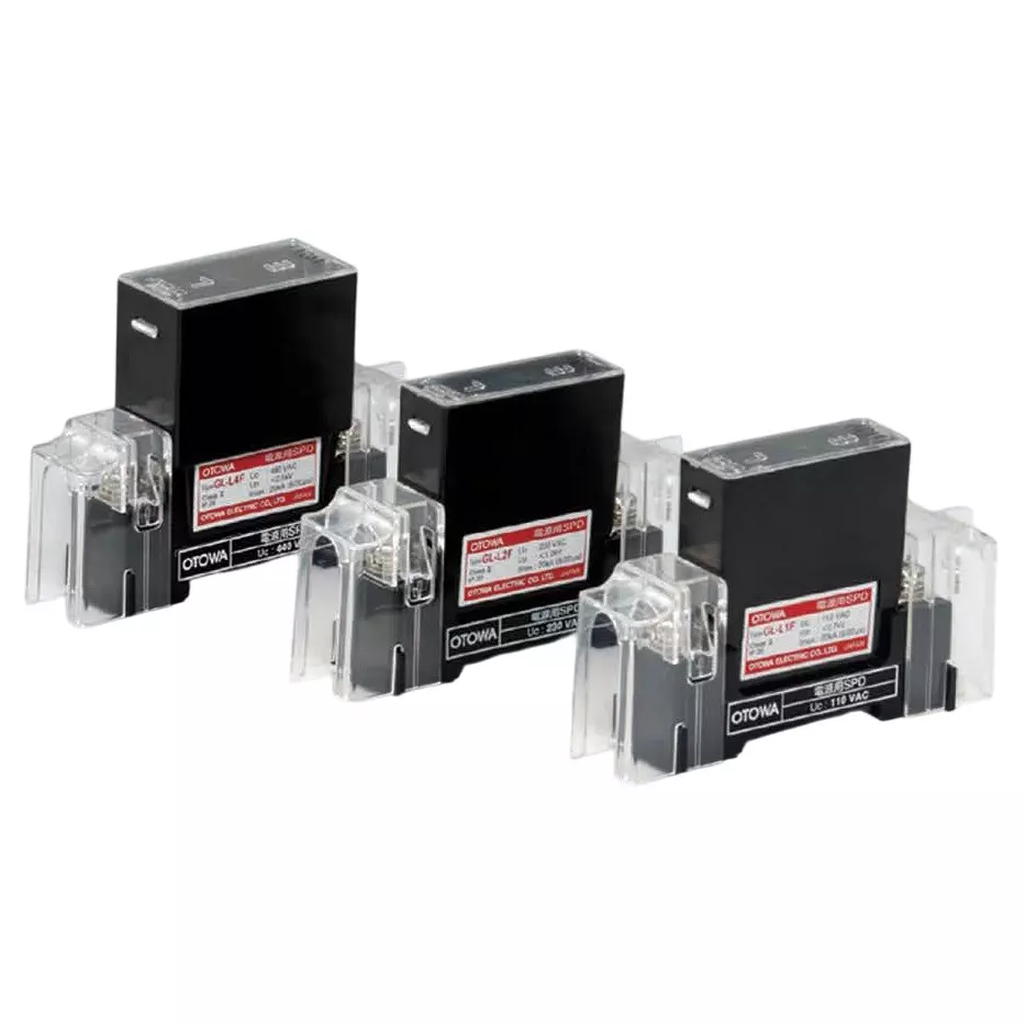 Otowa Electric SPD IP20 Protection Class -20 to +70℃ Operating Temperature Range 2500 V or less Voltage Protecti, GL-L4F