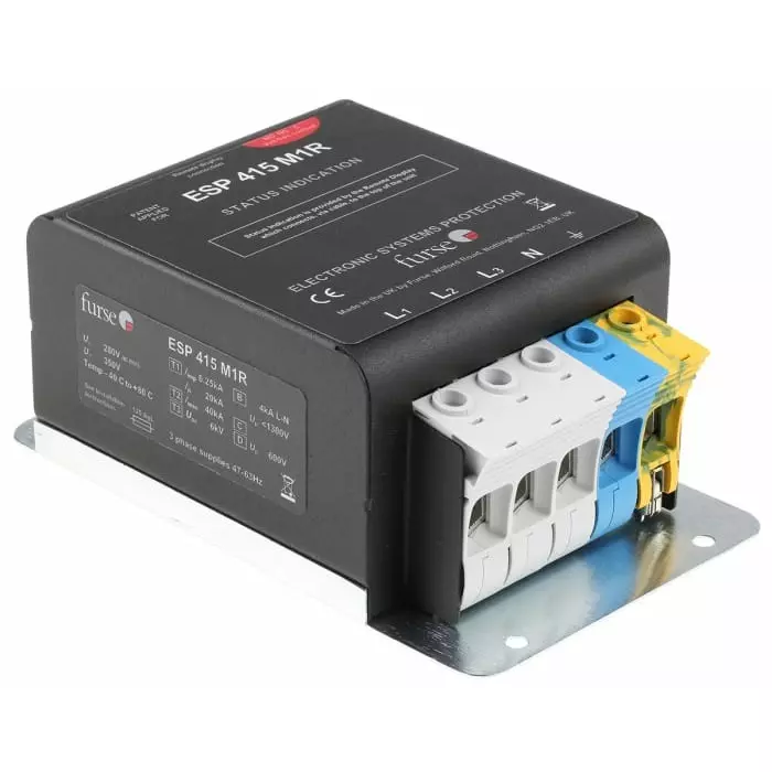 WJ Furse ESP M1 Surge Suppressor Unit 280 V Maximum Voltage Rating 6.25 kA Maximum Surge Current Mains Surge Protector, 7TCA085460R0115ESP 415M1R