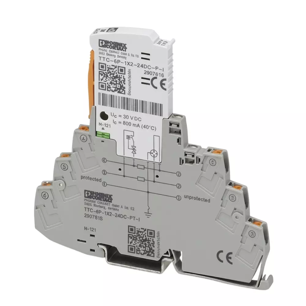 Phoenix Contact Industrial Surge Protector DIN Rail 600 mA 48 VDC, 2908195