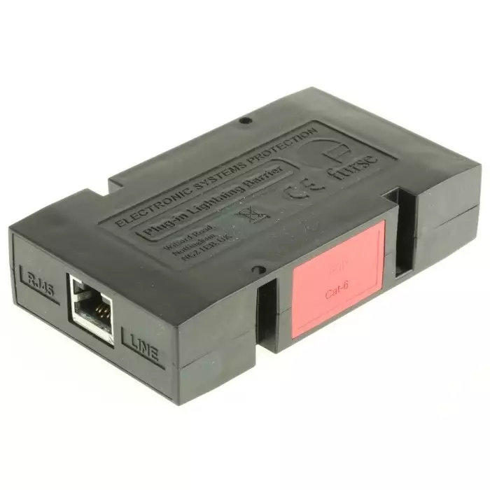 WJ Furse ESP Cat-6 Surge Suppressor Unit 5 V Maximum Voltage Rating 1 kA Maximum Surge Current Cat-6 Surge Protector, 7TCA085400R0023ESP CAT-6