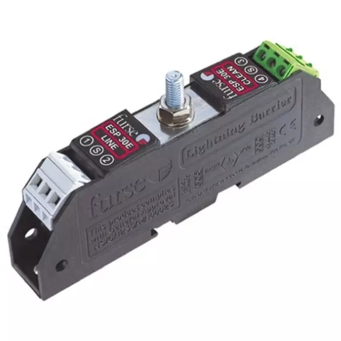 WJ Furse ESP E Surge Suppressor Unit 58 V Maximum Voltage Rating 5 kA Maximum Surge Current Twisted Pair Surge Protector, 7TCA085400R0116ESP 50E