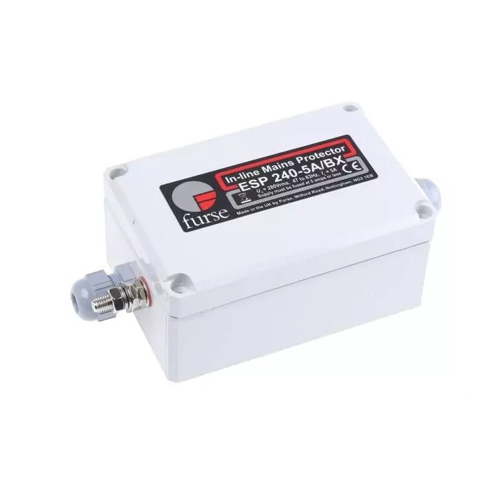 WJ Furse ESP 240 Surge Protection Device 280 V Maximum Voltage Rating 10 kA Maximum Surge Current Low Current Mains, 7TCA085460R0084ESP 240-5A/BX